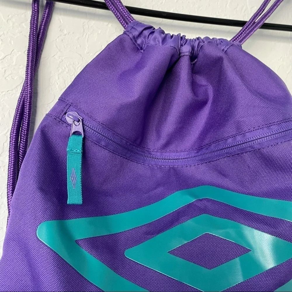 Umbro Duotone Carrysack Drawstring Bag - Purple‎ Turquoise